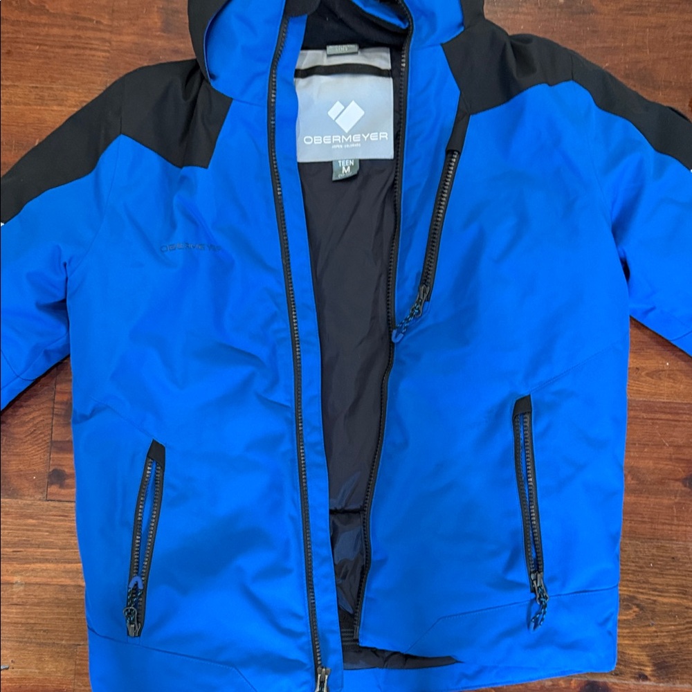 Obermeyer Kids Ski Jacket - Blue and Black